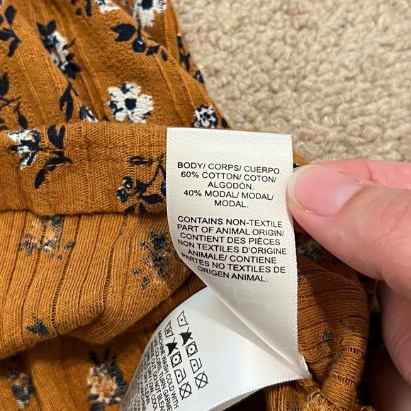 Lucky Brand Floral Blouse Long Sleeve Shirt Size Large Boho Top Spring Summer - Picture 6 of 9